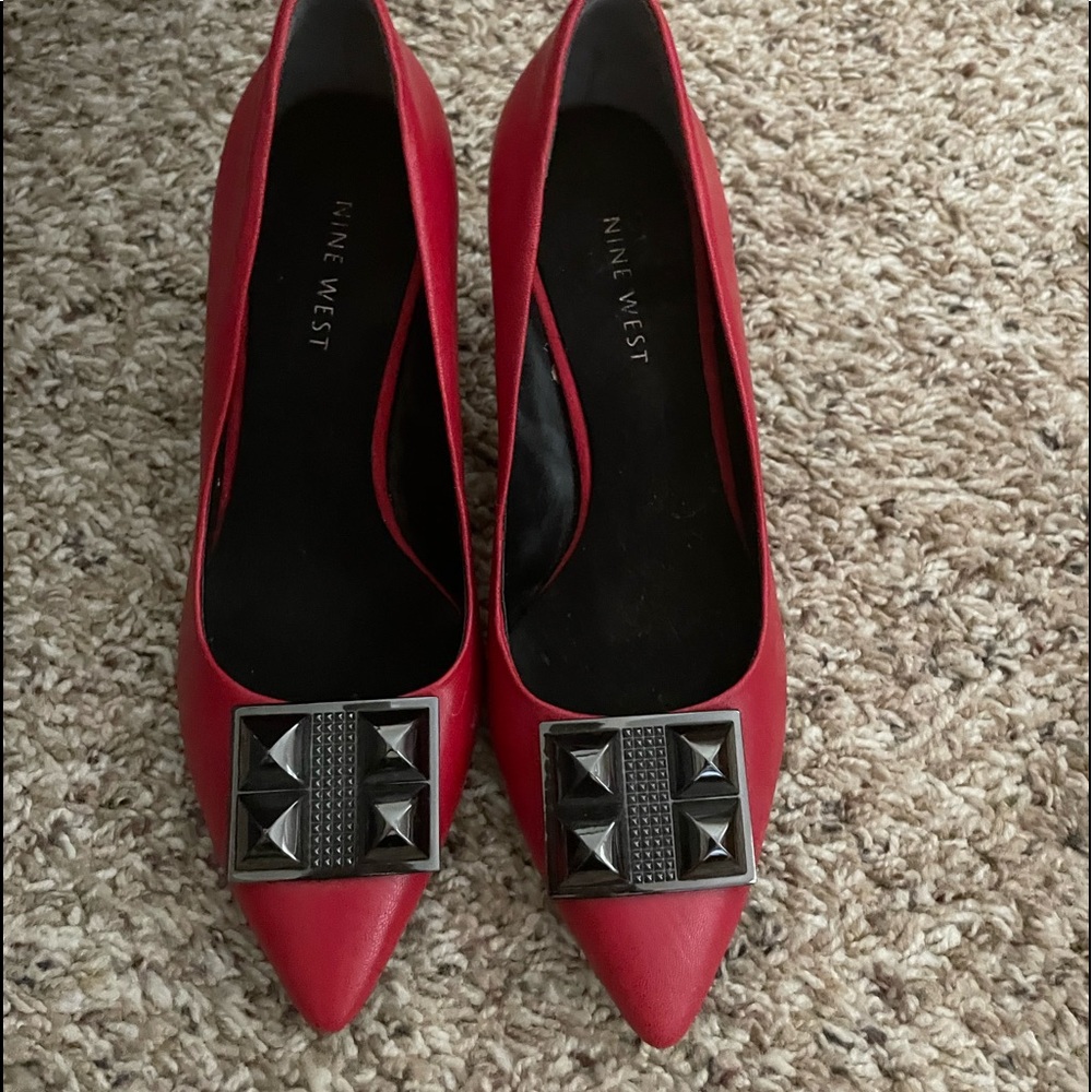 Red 2 inch heels